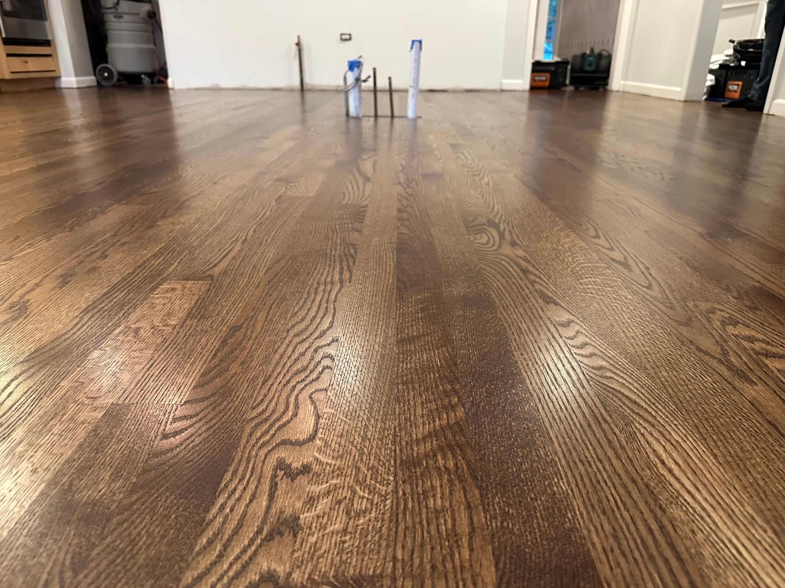 Existing and newly installed hardwood flooring