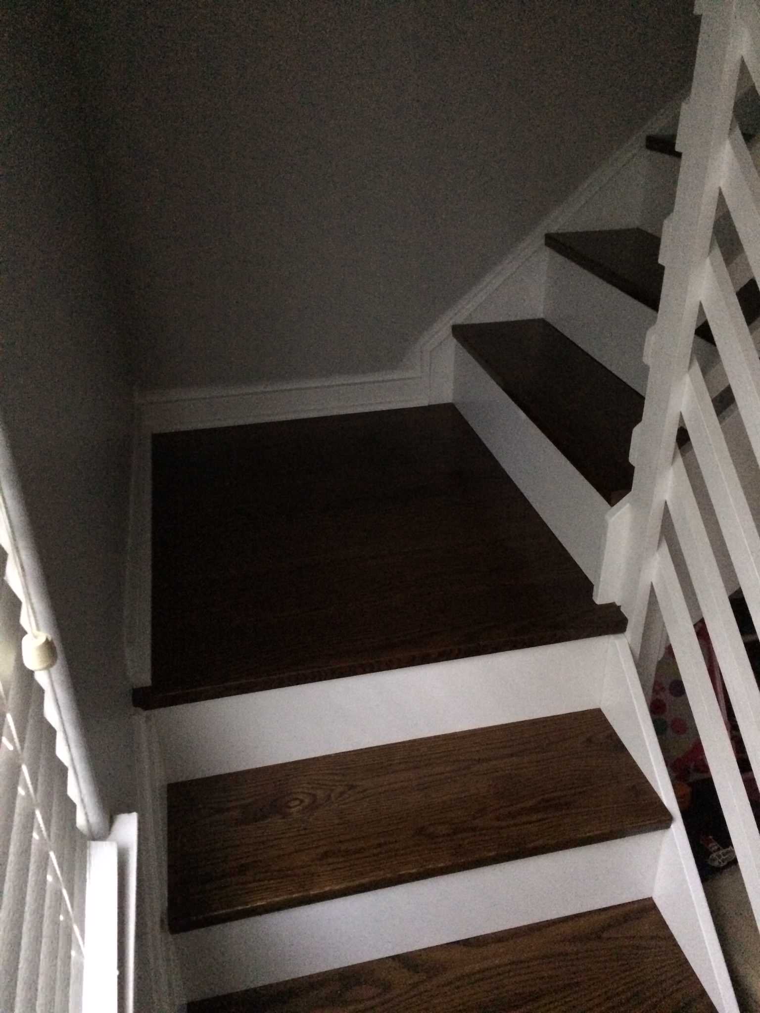 Hardwood stairs and railing project
