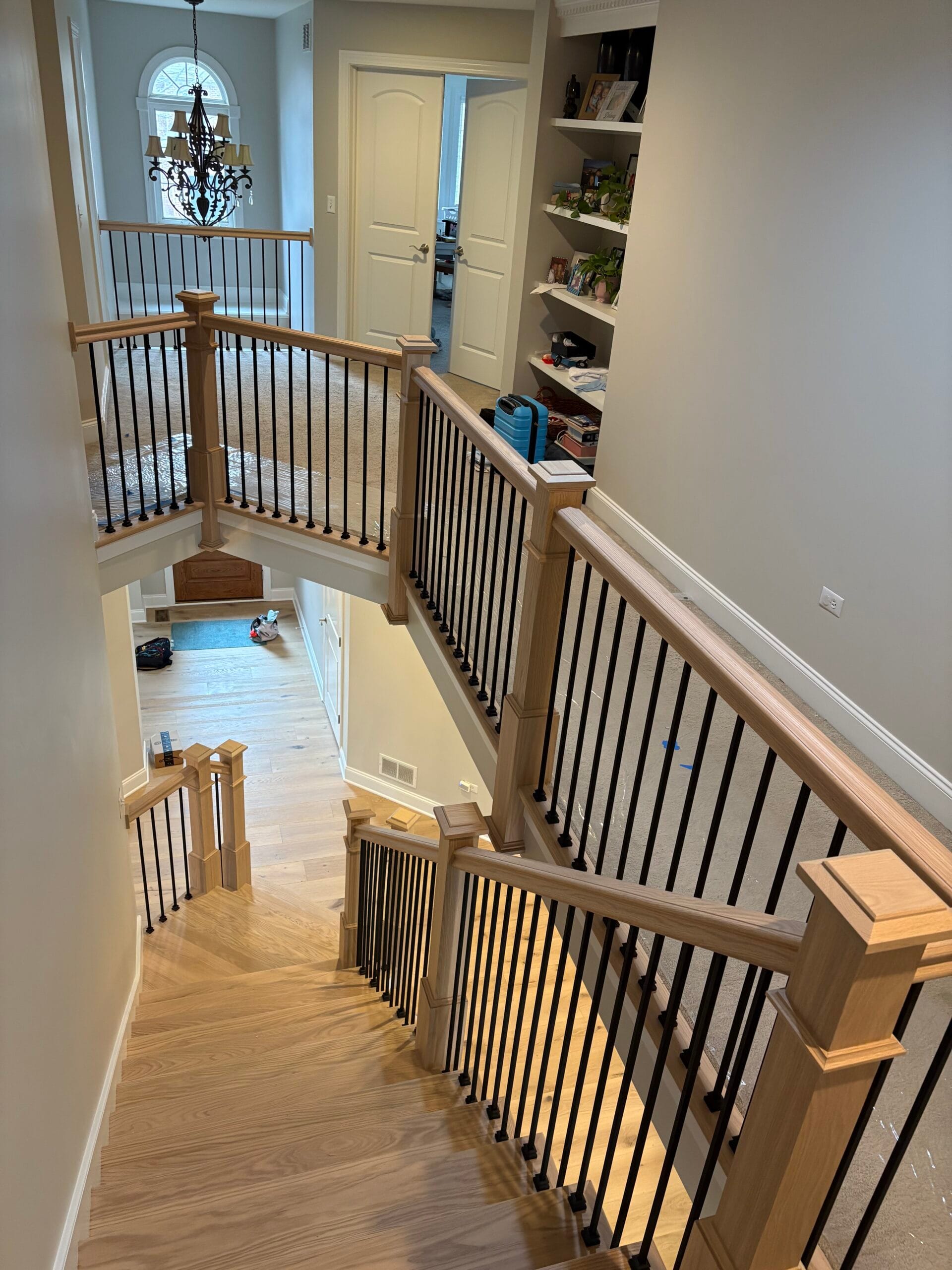 Hardwood stair project by Craftsman Hardwood Floors