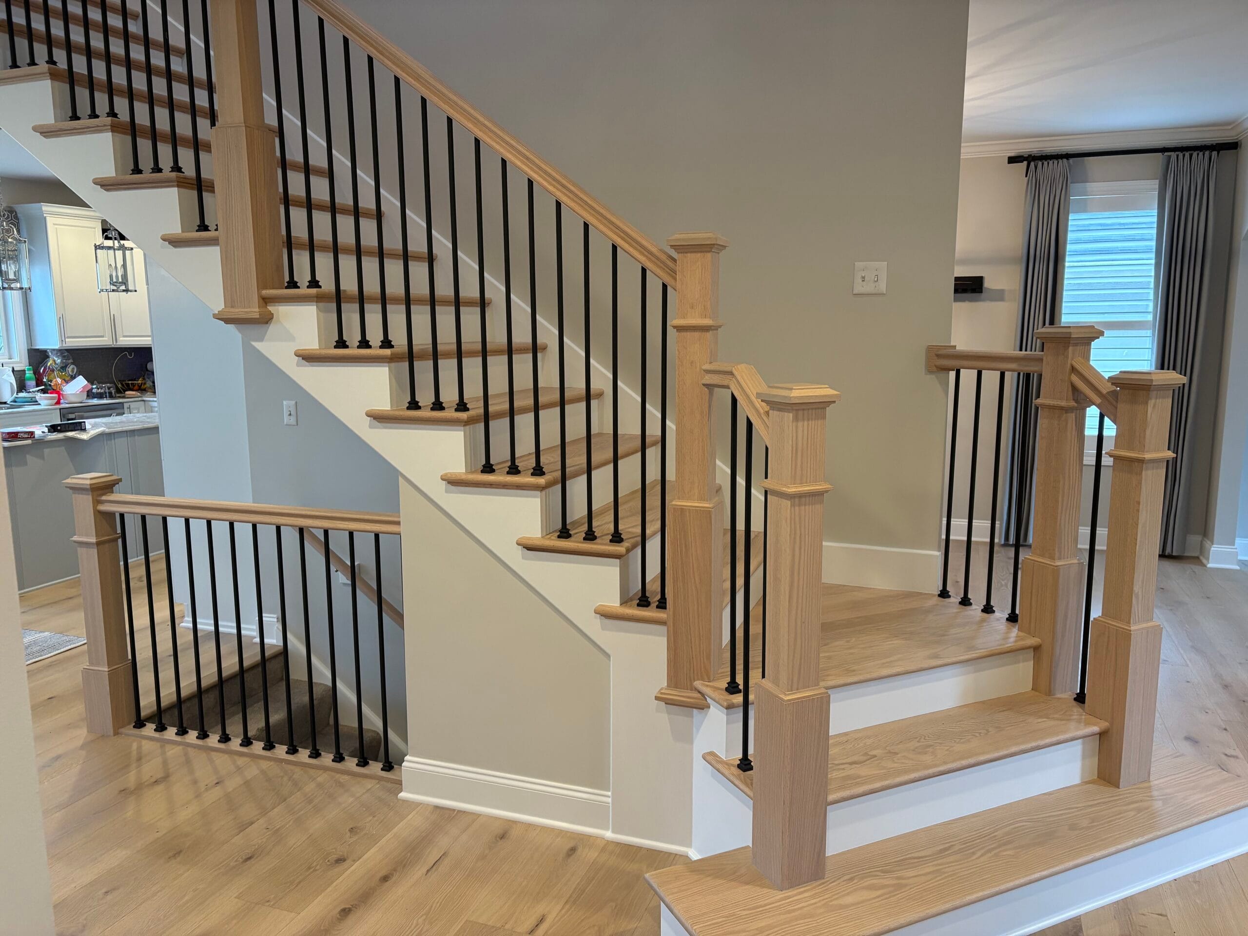 Hardwood staircase project